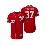 Men's Washington Nationals #37 Stephen Strasburg 2017 Spring Training Flex Base Authentic Collection Stitched Baseball Jersey