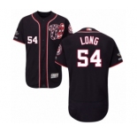 Men's Washington Nationals #54 Kevin Long Navy Blue Alternate Flex Base Authentic Collection 2019 World Series Champions Baseball Jersey