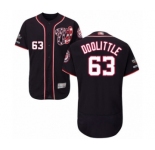 Men's Washington Nationals #63 Sean Doolittle Navy Blue Alternate Flex Base Authentic Collection 2019 World Series Champions Baseball Jersey