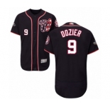 Men's Washington Nationals #9 Brian Dozier Navy Blue Alternate Flex Base Authentic Collection 2019 World Series Bound Baseball Jersey