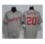 Washington Nationals #20 Daniel Murphy Grey New Cool Base Stitched MLB Jersey