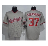 Washington Nationals #37 Stephen Strasburg Grey New Cool Base Stitched MLB Jersey