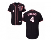 Washington Nationals #4 Howie Kendrick Navy Blue Flexbase Authentic Collection MLB Jersey