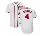 Washington Nationals #4 Howie Kendrick White Flexbase Authentic Collection MLB Jersey