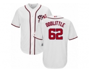 Washington Nationals #62 Sean Doolittle Replica White Home Cool Base MLB Jersey
