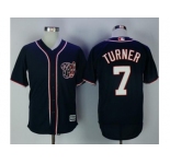 Washington Nationals #7 Trea Turner Navy Blue New Cool Base Stitched MLB Jersey