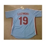 mlb jerseys montreal expos #19 luzinski blue