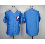 mlb jerseys montreal expos blank blue