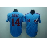 mlb montreal expos  #14 rose m&n  blue