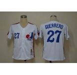 mlb montreal expos #27 guerrerd white throwback