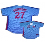 mlb montreal expos #27 guerrero m&n blue