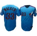 mlb montreal expos #33 walker m&n blue