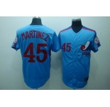 mlb montreal expos #45  martinez m&n blue