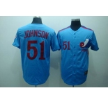 mlb montreal expos #51  johnson m&n blue