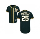Men Oakland Athletics #25 Stephen Piscotty Green Flexbase Authentic Collection Stitched MLB Jersey