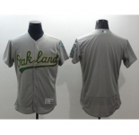 Men Oakland Athletics Blank Majestic Gray Flexbase Authentic Collection Team Jersey