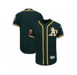 Men Oakland Athletics Customized Majestic Green 2018 Spring Training Flex Base Team Jersey