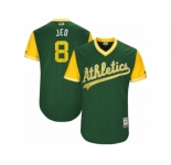 Men's 2017 Little League World Series Athletics #8 Jed Lowrie Jed Green Jersey