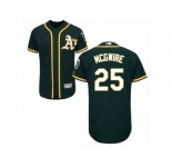Men's Majestic Oakland Athletics #25 Mark McGwire Green Flexbase Authentic Collection MLB Jersey