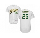 Men's Majestic Oakland Athletics #25 Mark McGwire White Flexbase Authentic Collection MLB Jersey