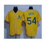 Oakland Athletics #54 Sonny Gray Gold Flexbase Authentic Collection Stitched Baseball Jersey