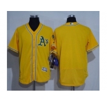 Oakland Athletics Blank Gold Flexbase Authentic Collection Stitched Baseball Jersey