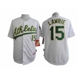 mlb jerseys oakland athletics #15 lawrie white[lawrie]