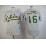 mlb jerseys oakland athletics #16 reddlck grey
