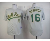mlb jerseys oakland athletics #16 reddlck grey