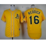 mlb jerseys oakland athletics #16 reddlck yellow