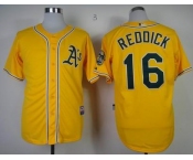 mlb jerseys oakland athletics #16 reddlck yellow