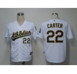 mlb jerseys oakland athletics #22 carter white(cool base)