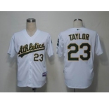 mlb jerseys oakland athletics #23 taylor white (cool base)