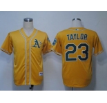 mlb jerseys oakland athletics #23 taylor yellow