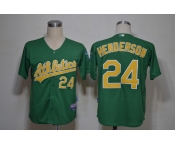 mlb jerseys oakland athletics #24 henderson green