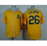mlb jerseys oakland athletics #26 kazmir yellow