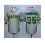 mlb jerseys oakland athletics #35 rickey henderson grey[henderson]