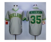 mlb jerseys oakland athletics #35 rickey henderson grey[henderson]