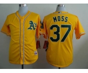mlb jerseys oakland athletics #37 moss yellow