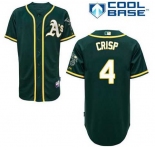mlb jerseys oakland athletics #4 crisp green[2014 new]