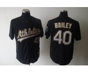mlb jerseys oakland athletics #40 bailey black
