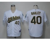 mlb jerseys oakland athletics #40 bailey white (cool base)