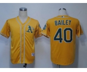 mlb jerseys oakland athletics #40 bailey yellow
