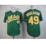 mlb jerseys oakland athletics #49 anderson green