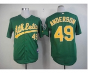 mlb jerseys oakland athletics #49 anderson green