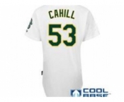 mlb jerseys oakland athletics #53 cahill white