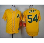 mlb jerseys oakland athletics #54 gray