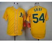 mlb jerseys oakland athletics #54 gray