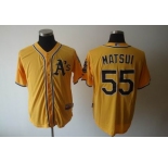 mlb jerseys oakland athletics #55 matsui yellow