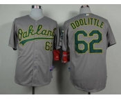 mlb jerseys oakland athletics #62 doolittle grey